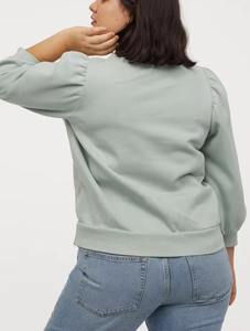 Sudadera Personalizada para Mujer, Manga Larga, Cuello Redondo, Oversize, con Lentejuelas de Esqueleto, Estilo Crop y con Capucha - Product Image 3