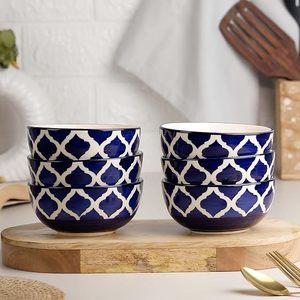 Bol en céramique élégant à prix abordable – Bol de cuisine et de salle à manger stylé pour soupes, salades, riz et collations - Product Image 1