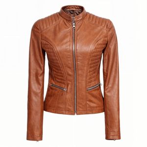 Custom Design Fashionable <b>Leather</b> <b>Jacket</b> For Women OEM Wholesale Comfortable Stylish Casual Street Wear Genuine <b>Leather</b> <b>Jacket</b> - Product Image 1