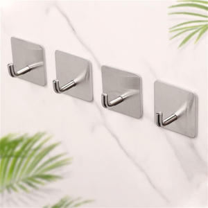 Ganchos y Soportes Metálicos - Ganchos de Pared, Soporte para Esponjas, Ganchos Adhesivos, Ganchos Autoadhesivos, Ganchos Auxiliares para Almacenamiento en el Hogar - Product Image 4