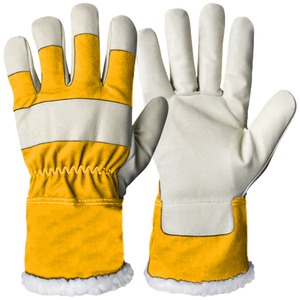 Guantes de Cuero Cálidos para Invierno, Rojos y Blancos, Unisex, Aislantes Térmicos para Exteriores, Ropa de Trabajo - Product Image 6