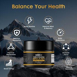 Resina de Shilajit del Himalaya 100% Original con más del 82% de Ácido Fúlvico y Minerales Traza para Mejorar la Resistencia y el Rendimiento Físico para Hombres - Product Image 3