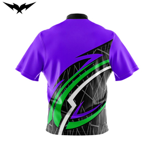 Camisa de Boliche Casual Personalizada, Impresión por Transferencia de Calor, 100% Poliéster, Transpirable, Absorbe la Humedad, Manga Corta, Diseño Libre, Unisex - Product Image 4