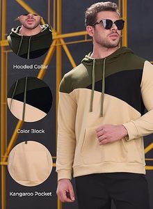 เสื้อฮู้ดผู้ชายผ้าโพลีเอสเตอร์ผสมคอตตอนแบบสวมหัว ปรับแต่งได้ มีกระเป๋า ผ้าฟลีซหนานุ่ม สีพื้น สำหรับฤดูหนาว สไตล์ลำลอง สตรีทแวร์ - Product Image 4