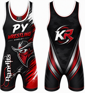 Singlet de Lucha Libre Elástico con Sublimación Personalizada para Hombre 2024 - Product Image 1