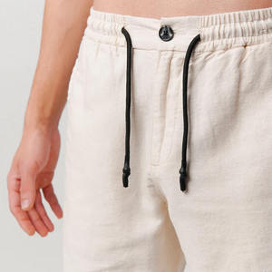 Pantalones Cortos Deportivos de Verano para Hombre, 100% Algodón, Transpirables, Estilo Vintage, con Bolsillos, Logotipo Personalizado, Estilo Casual Holgado - Product Image 3