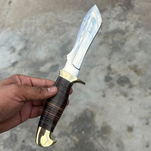 <b>Stainless</b> <b>Steel</b> Leather Handle <b>Kitchen</b> Utility Knife Handcrafted Cooking Cutting Tool Durable <b>Kitchen</b> Preparation Knife - Product Image 3