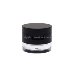 Rayee esistente stampo personalizzato 3g 5g doppio strato barattolo di polvere sciolta rotondo nero chiaro in polvere scatola compatta - Product Image 5