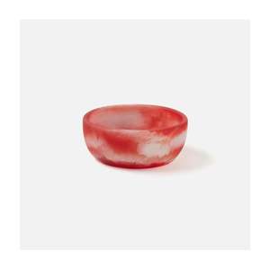 Nuevo Tazón de Resina de Diseño Minimalista Rojo Hecho a Mano, Pieza Única con Calidad y Material Extraordinarios a un Precio Muy Bajo - Product Image 1