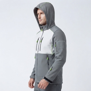 Chaqueta Softshell para Hombre, Forrada de Polar, Ligera, Impermeable, Cortavientos, con Cierre, para Invierno, Color Sólido, Táctica, para Senderismo - Product Image 3