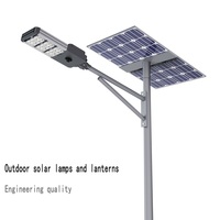 Lampe de rue LED tout-en-un à panneau solaire monocristallin en aluminium moulé de précision IP65, garantie 3 ans pour les parkings routiers