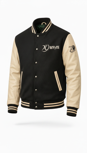 Blouson universitaire unisexe à capuche en tissu polaire de style américain, imprimé par sublimation, écologique, pour l'hiver, avec motif de lycée sur le devant - Product Image 5