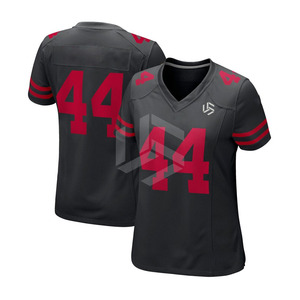 Wholesale Unisex Regular Fit Short Sleeve American Football Jersey Customizable <b>T</b>-<b>Shirt</b> Mesh Custom Logo & Color - Product Image 1