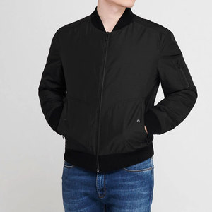 Latest Design <b>Winter</b> Men's High Quality 100% Polyester Coated Canvas Streetwear Bomber <b>Jacket</b> Stand Collar Front Windproof - Product Image 5