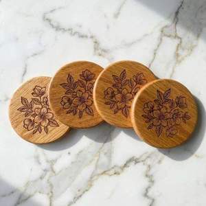 High Purchasing <b>Walnut</b> Wood Coaster <b>Coffee</b> Cup Coaster Handcrafted Design Pure Material Wooden <b>Coffee</b> Coasters - Product Image 4
