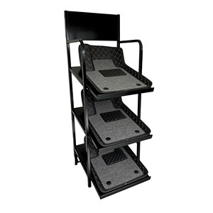 Expositor Vertical de Hierro Pulido Resistente Personalizado para Tapetes de Auto, para Tiendas Minoristas, Accesorios para Autos, Personalizable - Product Image 3