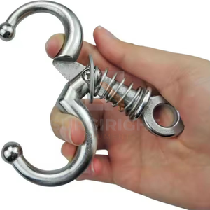 เครื่องมือจับสัตว์แบบใช้มือทำจากสแตนเลสสตีล พร้อมห่วงรัดจมูกแบบ Bull Nose และสปริงสำหรับจับสัตว์ ใช้ในงานสัตวแพทย์  OEM Blush Surgical - Product Image 2
