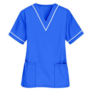 Healthcare Professional Short Sleeve Medical <b>Nurse</b> <b>Tunic</b> Shirt Scrub Top Canvas Wholesale Pakistan Unisex Customizable Uniform - Product Image 2