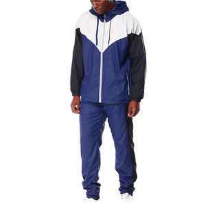 Vente en gros de coupe-vent OEM en nylon, ensemble de vestes de sport zippées, ensembles coupe-vent pour la vente en ligne à bas prix - Product Image 2