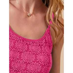 Débardeur sans couture floral bicolore pour femme - Product Image 3