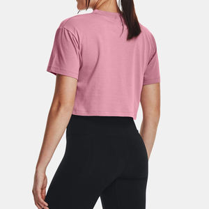 เสื้อครอปท็อปผู้หญิงสีพื้น สไตล์ลำลองแนวสตรีทแวร์ ผ้าฝ้าย 100% ระบายอากาศได้ดี - Product Image 2