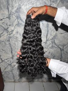 Direct From Factory Wholesale Price Indian <b>Curly</b> Hair <b>Extensions</b> Collected from Single Donor Machine Double Weft - Product Image 3