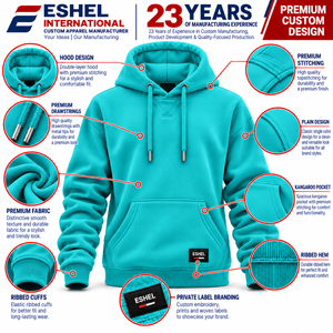 Sweat-shirts classiques à capuche, fabricant de vêtements personnalisés pour les marques de vêtements, avec options 100% coton et options de logo personnalisé - Product Image 1