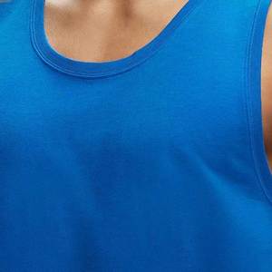 Camiseta sin Mangas Azul para Hombre, Cuello Redondo, Estilo Casual, Tejido Transpirable - Product Image 6