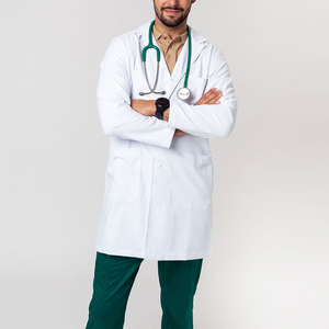 Blouse de laboratoire blanche à manches longues, coupe confortable, qualité supérieure, avec poches spacieuses, vêtements de protection médicale, blouses de médecin - Product Image 6