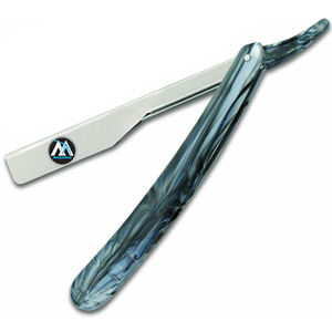 Professional Premium Shaver Razor for Men Straight Edge <b>Barber</b> Razor with Plastic Handle for Salon Grooming - Product Image 2