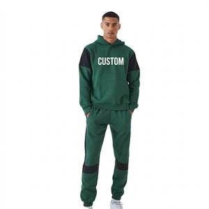 Survêtement à capuche contemporain avec panneaux contrastants élégants, conçu pour les collections de vêtements de sport personnalisés haut de gamme et les collections modernes en gros. - Product Image 3