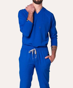 Uniformes de marque privée pour infirmières, pantalon de jogging à col en V, uniformes d'hôpital pour hommes - Product Image 1