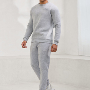 Sweat-shirt de luxe épais et uni à col rond, personnalisé et brodé, style streetwear, pour homme - Product Image 1