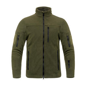 Chaqueta de Forro Polar con Cierre Completo para Hombre, Cuello Alto, Chaqueta Táctica de Forro Polar, Transpirable, Resistente al Viento, Ropa de Abrigo para Invierno - Product Image 3