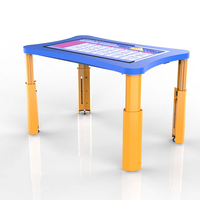 Table interactive avec écran tactile, jeux, 43 pouces, levage manuel, éducation numérique interactive, table basse interactive, système d'exploitation Android