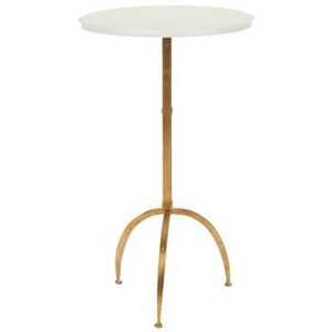 Modern Gold Abstract <b>Grid</b> Side Table Round Mirrored Top <b>Metal</b> Cage Accent Table Luxury Geometric End Table for Living Room - Product Image 3