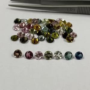 Pierres précieuses semi-précieuses en tourmaline naturelle facettée ronde de 6 mm, prix de gros, pour la création de bijoux - Product Image 2