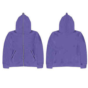 Sudadera con Capucha de Alta Calidad, Estilo Urbano, 380 g/m², de Algodón Puro, Transpirable, con Efecto Deslavado al Sol y Lavado Ácido, Hombros Caídos, Bordado - Product Image 2