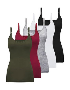 Wholesale Women Fashion Solid Breathable Casual Satin Silk/Cotton Knit Tank <b>Tops</b> Sexy Backless Cross Straps - Product Image 3