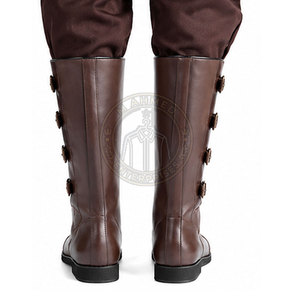 Botas Medievales Cómodas, Botas Medievales de Primera Calidad, Artesanía de Calidad para Disfraces Históricos y Eventos - Product Image 2