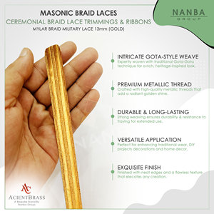 Wholesale Custom Made Bullion Thread <b>Braids</b> & Laces New Arrival Bullion Thread <b>Braids</b> & Laces - Product Image 6