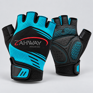 Best Cycling Gloves <b>Half</b> Finger Design Breathable Mesh Fabric Padded Palm Anti <b>Slip</b> Grip Comfortable Fit For Road Cycling - Product Image 1