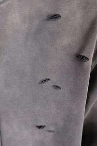 Sweat à capuche unisexe vintage surdimensionné délavé à l'acide de haute qualité, anti-rétrécissement, avec logo personnalisé, pour l'hiver - Product Image 6
