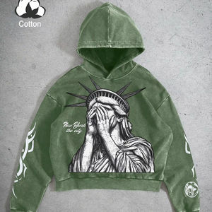 Sudadera con capucha para hombre, corte holgado, estilo casual, ropa de calle, para gimnasio, tejido grueso, precio económico, venta al por mayor, OEM, personalizado - Product Image 1