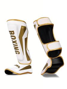 Protections de tibia MMA de qualité supérieure, durables et protectrices pour l'entraînement de boxe, le sparring et les sports de combat. - Product Image 1