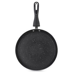 Black Non Stick <b>Pan</b> Frying <b>Pan</b> Granite Coating Round Skillet for Gas and Induction Cooker - Product Image 1