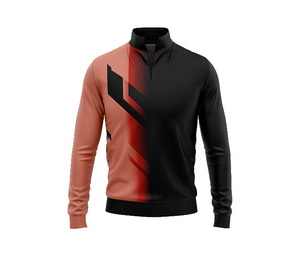 High Performance Sublimation Quarter Zip <b>Jacket</b> Men Women Youth Sportswear Quick Dry Team Pullover - Product Image 4