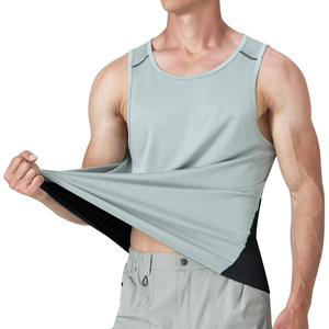Ultra Lightweight Breathable Mesh Polyester Exercise <b>Singlet</b> Swaet Wicking with Side Armholes <b>for</b> Running and Gym Wear Tank Tops - Product Image 6
