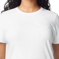 T-shirt en coton mi-lourd pour femme, personnalisé, à manches courtes, décontracté, en tissu doux et respirant, col rond, pour le quotidien et l'été