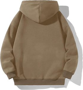 Sweat à capuche décontracté pour homme, coupe ample, en coton mélangé doux, tissu respirant et confortable, idéal pour un usage quotidien, style streetwear. - Product Image 1